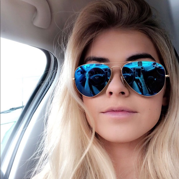 blue aviator ray bans - Picture 4 of 4